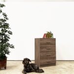 Cómoda de 4 cajones Color Nogal - Imagen 2